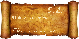 Siskovits Laura névjegykártya