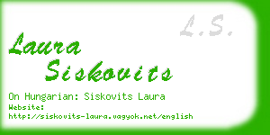 laura siskovits business card